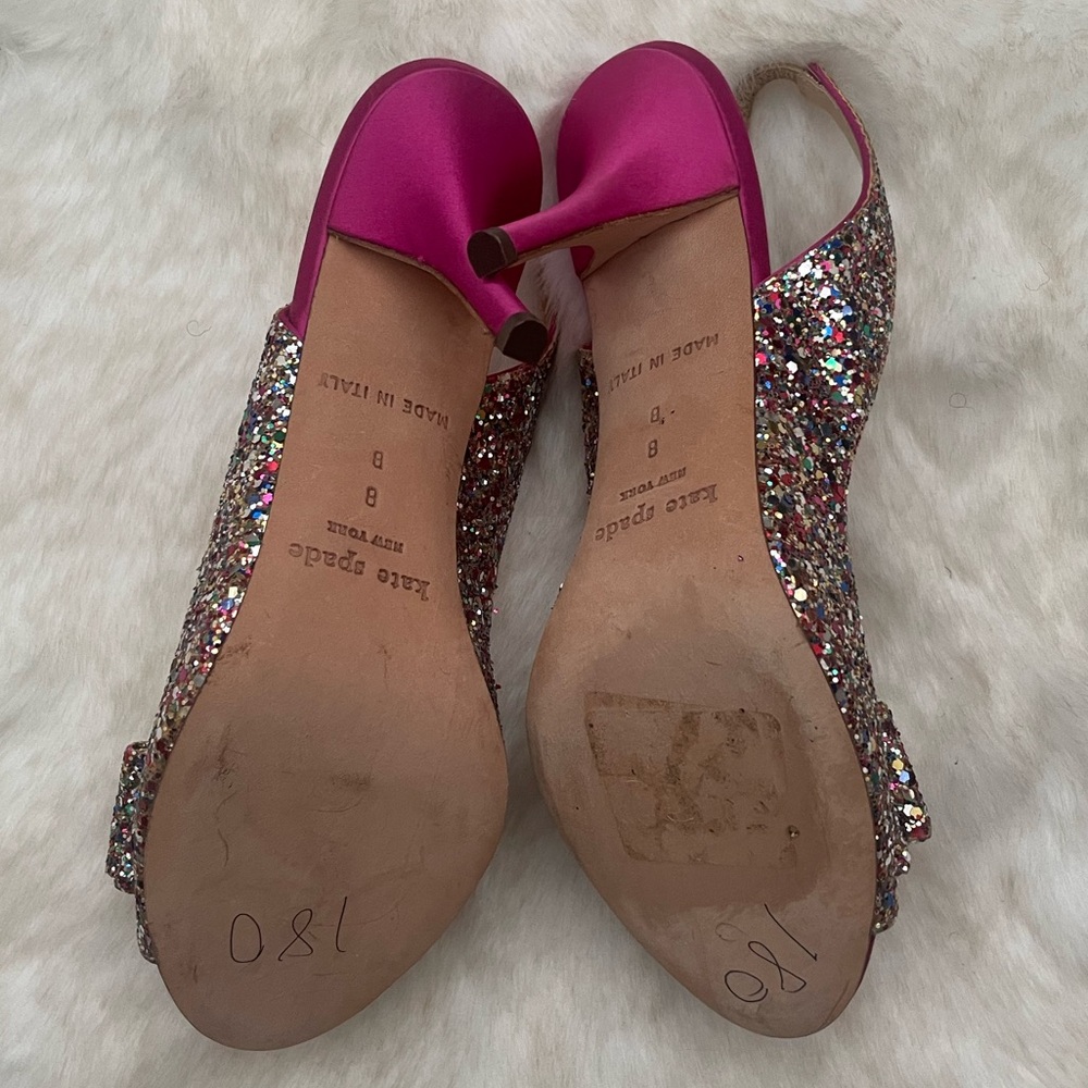 #6 Kate Spade Multicolor Glitter Heels - Picture 10 of 13